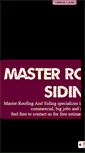 Mobile Screenshot of masterroofingandsiding.com